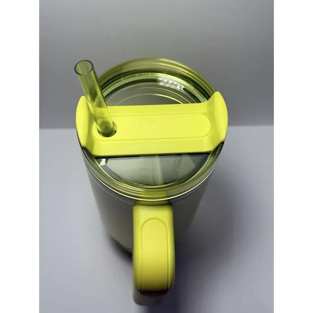 Stanley x Starbucks Mexico LEMONGRASS YELLOW 30oz Quencher Tumbler BNWT - Picture 2 of 6